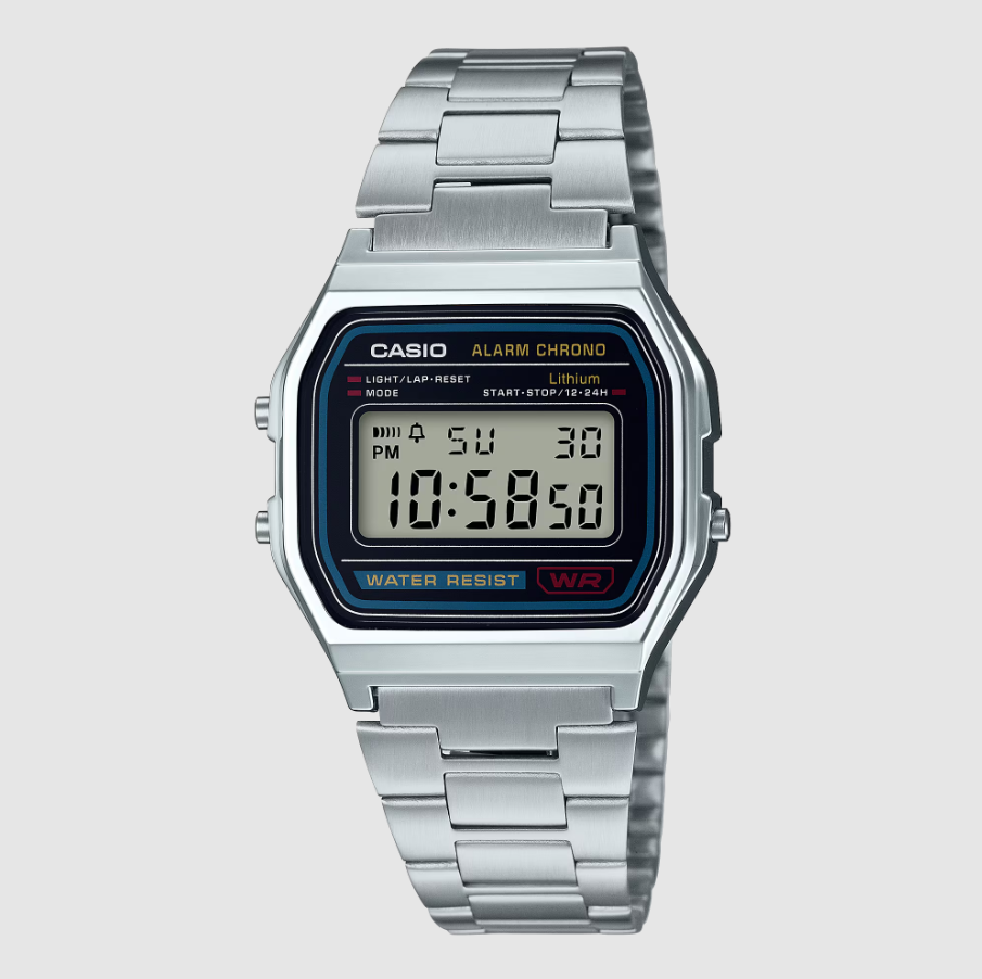 Casio A158WA-1D Steel Digital Watch